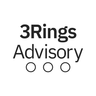 3Rings Advisory logo — boutique fractional brand & operations partner. 3Rings Advisory wordmark.
